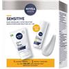 NIVEA MEN Sensitive routine set gel detergente & trattamento protettivo FPS30 Set per la cura del viso 1 pz.