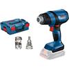 Bosch Professional 18V System Termosoffiatore a batteria GHG 18V-50 (batterie e caricabatteria non incluse, incl. ugello riflettore, 32 x 33 mm, ugello riduttore, 9 mm, in L-BOXX 136), Blu