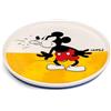Egan Mickey Mouse - Piatto da dessert rotondo da 20 cm, in porcellana, adatto al microonde e alla lavastoviglie, collezione di stoviglie (giallo)