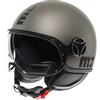 Momo design Casco Moto Jet Momo Design FGTR EVO Mono Titanio Opaco Nero