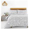 Youley Riva Paoletti Skandi Woodland Set Copripiumino Singolo, Cotone, Grey, Super King