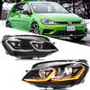 xunder Fari a LED per Volkswagen VW Golf VII Golf MK7 TSI TDI 2012-2017 Gruppo lampade anteriori dinamiche [Non adatto a GTI/R/GTD/MK7.5]