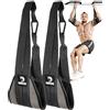 DMoose Fitness DMoose cinghie per addominali appese alla sbarra per pull-up - spesse cinghie imbottite con 2 moschettoni per allenamenti core e addominali - cinghie per addominali per casa e palestra
