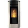 KLOVER - Termostufa Pellet Idro Riscaldamento WiFi A++ STYLE 220 Kw.27,1 Avorio