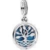 Feitery Charms da donna, ciondoli per braccialetti e collane con fiocchi di neve, Zirconia cubica, Diamante