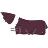 Imperial Riding IRHBasic, coperta estiva per esterni, con collo rimovibile, leggera coperta per esterni, materiale resistente alle intemperie, con piega, cintura a croce, corda per le gambe, rosso