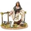 Frisa Presepi Donna con galline - h 10 cm