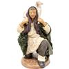 Frisa Presepi Uomo in Ginocchio con Pecora in Spalla - h 12 cm