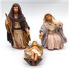 Pastori statuine Natività completa 20 cm di legno per presepe