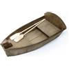 Frisa Presepi Barche in legno con remi L 27 cm