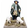 Frisa Presepi Pastore con 2 Pecore - mov h 15 cm