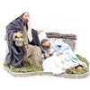 Frisa Presepi Natività con Madonna Sdraiata - mov h 15 cm