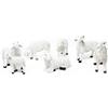 Frisa Presepi Set 6 pecore resina decorata Altezza 20 cm