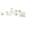 Frisa Presepi Set 5 pecore con lana Altezza 9 cm