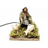 Frisa Presepi Pastore con 2 pecore - mov h 12 cm