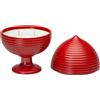 PALAIS ROYAL Pumo A Righe Con Candela Rosso Rubino 20 Cm