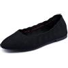 Skechers Cleo - Bewitched, Ballerine punta chiusa Donna, Nero Black Flat Knit Blk, 38.5 EU