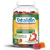 VITALDIN Gommose Vitamina D3 2.000 UI Bambini e Adulti - 70uds | Gummies per il Sistema Immunitario e le Ossa; senza Glutine, Gusto Frutti Assortiti; 1 Dose al Giorno (1 mese).
