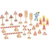 Goki Verkehrszeichenset Polizist Ole: H= 4,5 - 12,5 Holz, 21 Teile, per Set