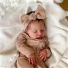 Hengluck Bambole Reborn Originali - 19 Pollici Bambole Reborn Femmina Realistiche con Occhi Chiusi, Fatto a Mano Lavabile Corpo in Vinile Morbido, Vestiti e Accessori per Bambini dai 3 Anni in su