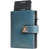 Lavalen Portafoglio Uomo Slim Pelle PopUp - Porta Carte di Credito Uomo Elegante - Portamonete Piccolo - Portacarte Ragazzo - Porta Tessere Tascabile - Mini Wallet - Idee Regalo Papá.
