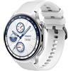 GIOPUEY Cinturini Compatibile con OnePlus Watch 3/2/2R, Morbido Silicone Cinturino [Resistente all'Usura] [Traspirante] - White