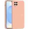 Mixroom - Cover Custodia Case per Samsung Galaxy A12 4G / 5G / M12 Protezione Fotocamera in Silicone TPU Morbido Opaco Bordi Piatti Colore Rosa
