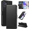Yunubeyii Cover Libro per Samsung Galaxy A55 - [Blocco RFID] Luxury PU Leather Portafoglio Card Holder Magnetic Phone Custodia con Kickstand, Cover Protettiva Antiurto, Nero