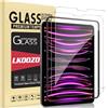LKOOZO [2 Pezzi Pellicola Prottetiva per iPad Pro 11 Pollici (2022/2021/2020/2018), iPad Air 5a/4a Generazione (10,9) Tablet Vetro Temperato con Telaio di Installazione Facile