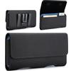 Gcepls Custodia per cellulare con passante per cintura, chiusura magnetica, porta carte di credito, in nylon, fatta a mano, per iPhone 17, 16, 15, 14, 13, 12, 11 Pro, XR, XS, Galaxy S25, S24, S23, S22