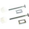 SOMATHERM FOR YOU - piastre Flap fissazione WC 2 metallo e due dadi - lunghezza 75 millimetri