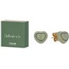 THUN SpA ORECCHINI Pin Cuore Verde