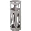 DRW Ombrello rotondo con ombrello in metallo marrone 49 x 19 x 19 cm