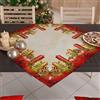 PETTI Artigiani Italiani - Centrotavola Natalizio, Centrotavola da Tavolo Cucina Natalizio, Runner Centrotavola 90x90 cm, Centrotavola Candele, 100% Made in Italy