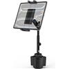 LYFPOOM Supporto per tablet in metallo per auto [con braccio telescopico da 60 mm), supporto per tablet auto, tablet e bevande, per cellulare e tablet, iPad Pro/Air/Mini, iPhone
