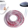 YANUKA Paracolpi Portiere Auto Trasparente, Kit Completo con Guarnizione in Gomma 5M + 2 Protezioni Specchietti, AntiGraffio e Impermeabile per Maggior Parte delle Auto
