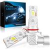 Sycreek Lampadine HB3 LED 9005,30000LM 6500K Bianco Freddo 12V Led Hb3 Lampade Faro per Auto e Moto 600% Luminosità 1:1 Mini Plug-n-Play