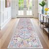 SHACOS Tappeto per Corridoio Lungo 60x300cm Tappeto Passatoia Antiscivolo Lavabile Tappeto Runner Ingresso Vintage Pelo Corto per Corridoio, Salotto, Camera da Letto, Lavanderia