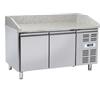Banco Pizza refrigerato 2 sportelli e piano in granito. 151x80x99H.