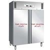 Armadio Refrigerato Statico 1200 Lt. Acciaio inox. -2°/+8°C * -18°/-22°C - DOPPIA TEMPERATURA
