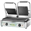Piastra DOPPIA in ghisa per riscaldare. Dim.cm. 57x30,5x21H. Piano inferiore RIGATO