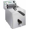 Friggitrice elettrica da banco Lt. 8 con Rubinetto - Kw. 3