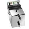 Friggitrice elettrica da banco Lt. 10 con Rubinetto - Kw. 6