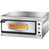 Forno Pizza elettrico 1 camera. Capacità 4 pizze Ø 33 cm. - Kw. 4.2 - Porta in Vetro - Voltaggio MONOFASE