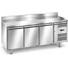 Tavolo Refrigerato 3 porte con alzatina, 417 Lt. *LINEA ECO* Acciaio inox. -2°/+8°C. Cm. 179,5x70x85H.