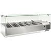 Vetrina refrigerata portacondimenti GN 1/4 - 140x33x43,5H. * linea ECO *
