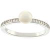 Brilio Silver Anello Elegant Silver Ring with Real Pearl RI055W - Circuito: 60 mm sBS2339-60 Marca, Estándar, Metallo Non prezioso, Nessuna Pietra preziosa
