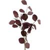 DRW Set 12 rami artificiali con foglie di PU-Foam Bordeaux 90x20x20 cm