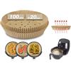 BEPER C103ACC001 Carta Forno per Friggitrice ad Aria, 100 Pezzi [20 cm] - Carta Forno Forata per Friggitrice ad Aria, Antiaderente, Oleorepellente