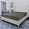 Elegant Comfort Lussuoso lenzuolo con angoli elasticizzati a 1500 fili, resistente alle pieghe, di qualità egiziana, 1 pezzo, tasca profonda, lenzuolo con angoli ultra morbido, California King, grigio